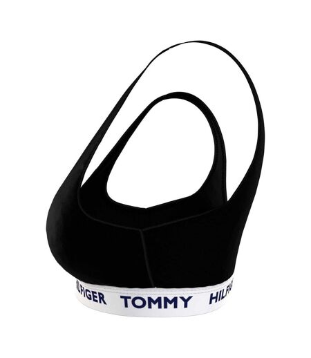 Womens/ladies Logo Bralette Black Tommy Hilfiger