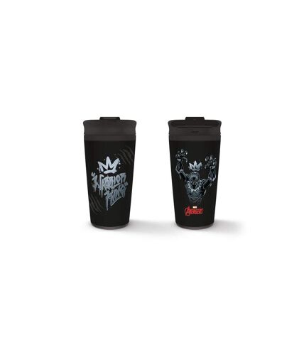Black Panther - Mug de voyage WARRIOR KING (Noir / Gris) (Taille unique) - UTPM4389