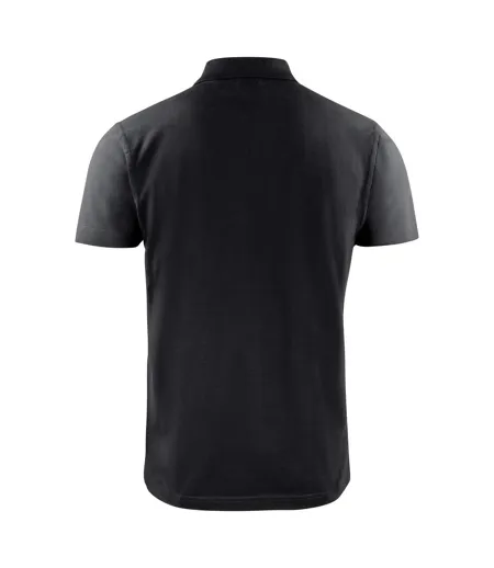 Mens Surf Light Rsx Melange Polo Shirt Black Printer