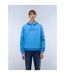 Mens Box Logo Cotton Loose Fit Hoodie Blue Napapijri-3