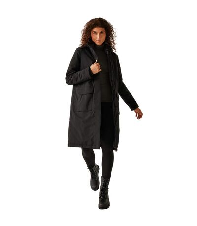 Veste Imperméable Yarli Femme Noir Gris Foncé Regatta