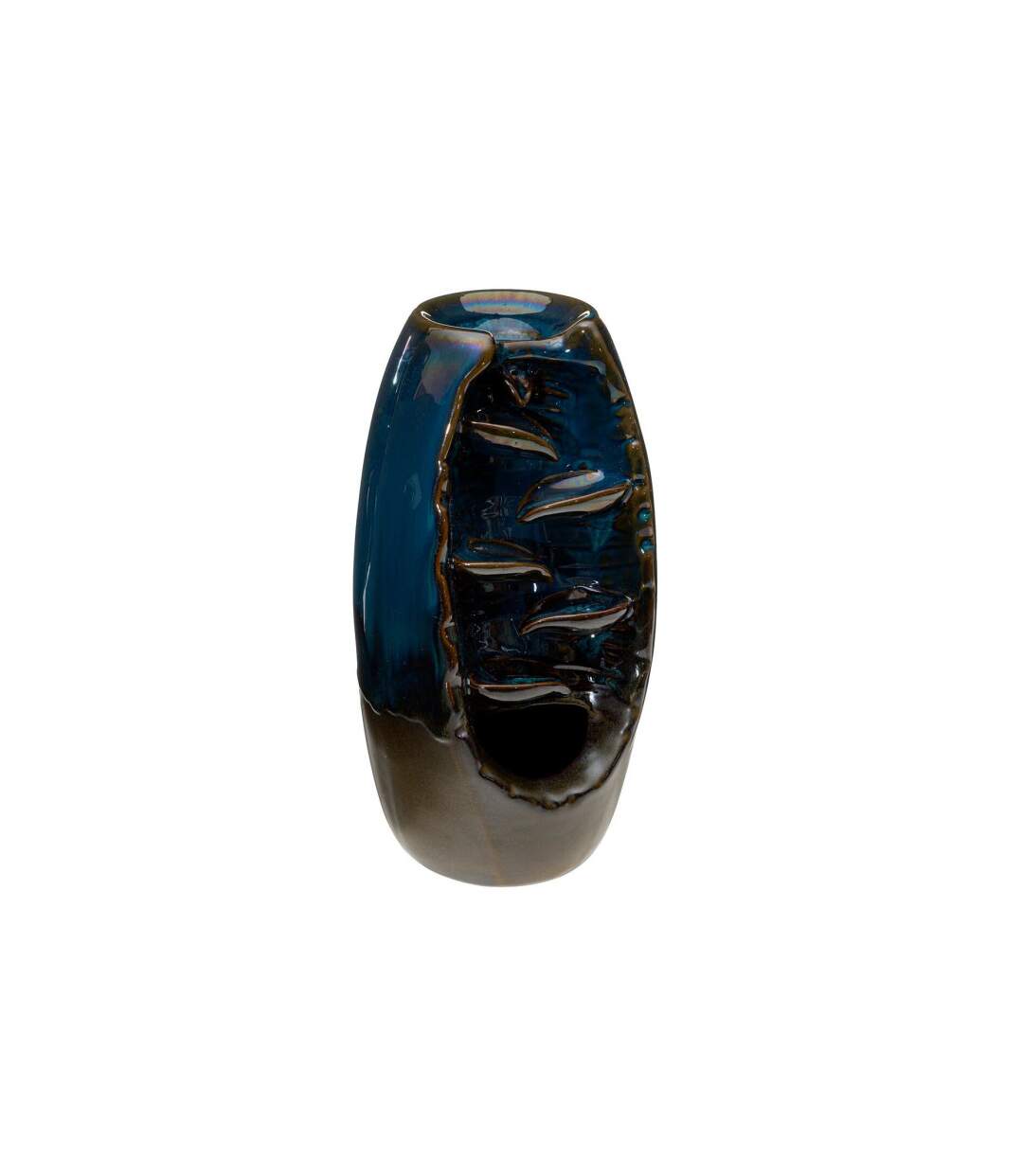 Fontaine à Cônes d'Encens Taly 20cm Bleu-1