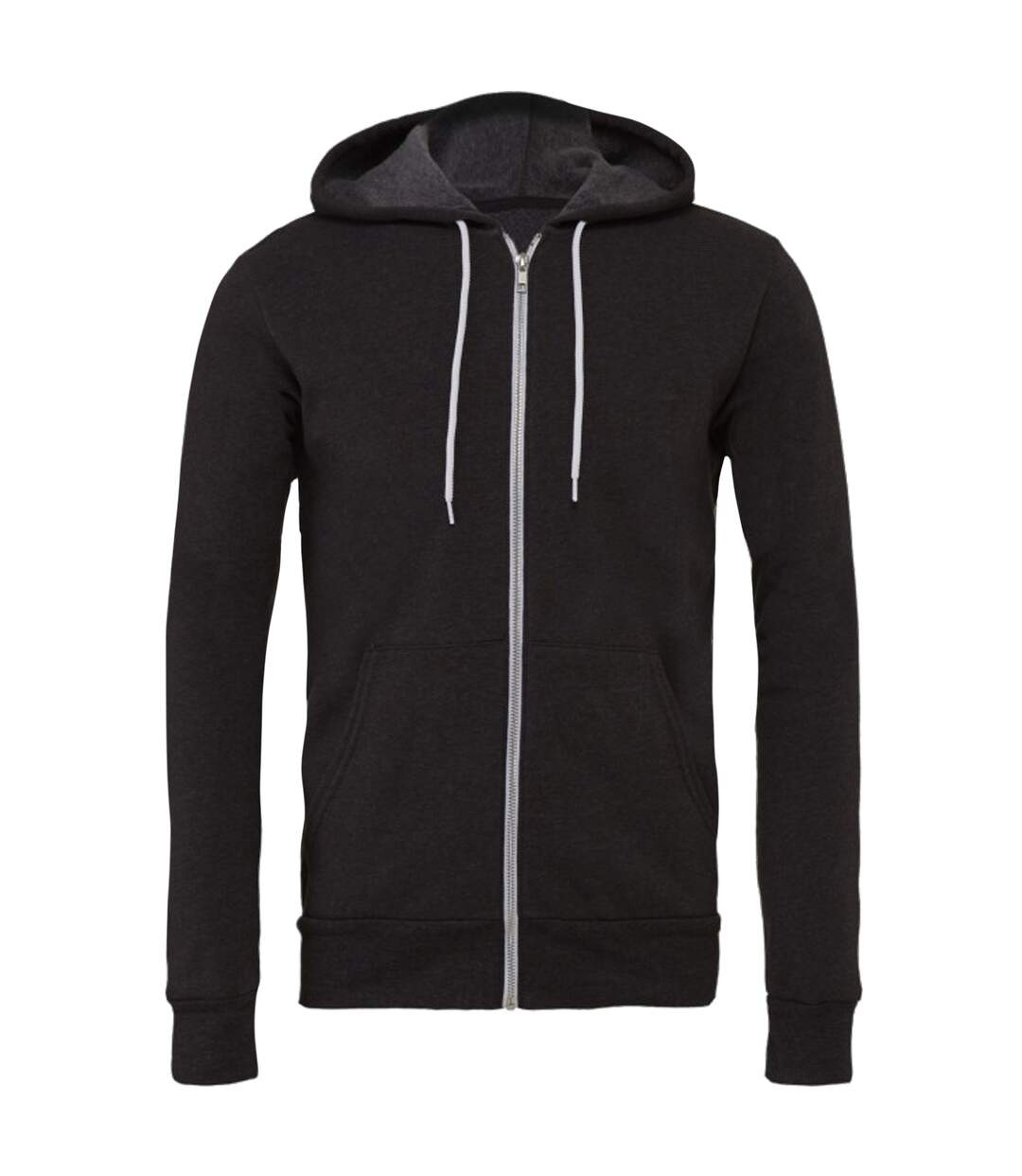 Canvas Unisex Zip-up Polycotton Fleece Hooded Sweatshirt / Hoodie () - UTBC1337-1