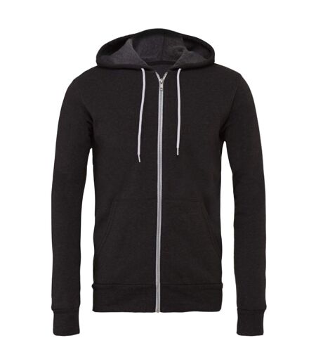 Canvas Unisex Zip-up Polycotton Fleece Hooded Sweatshirt / Hoodie () - UTBC1337