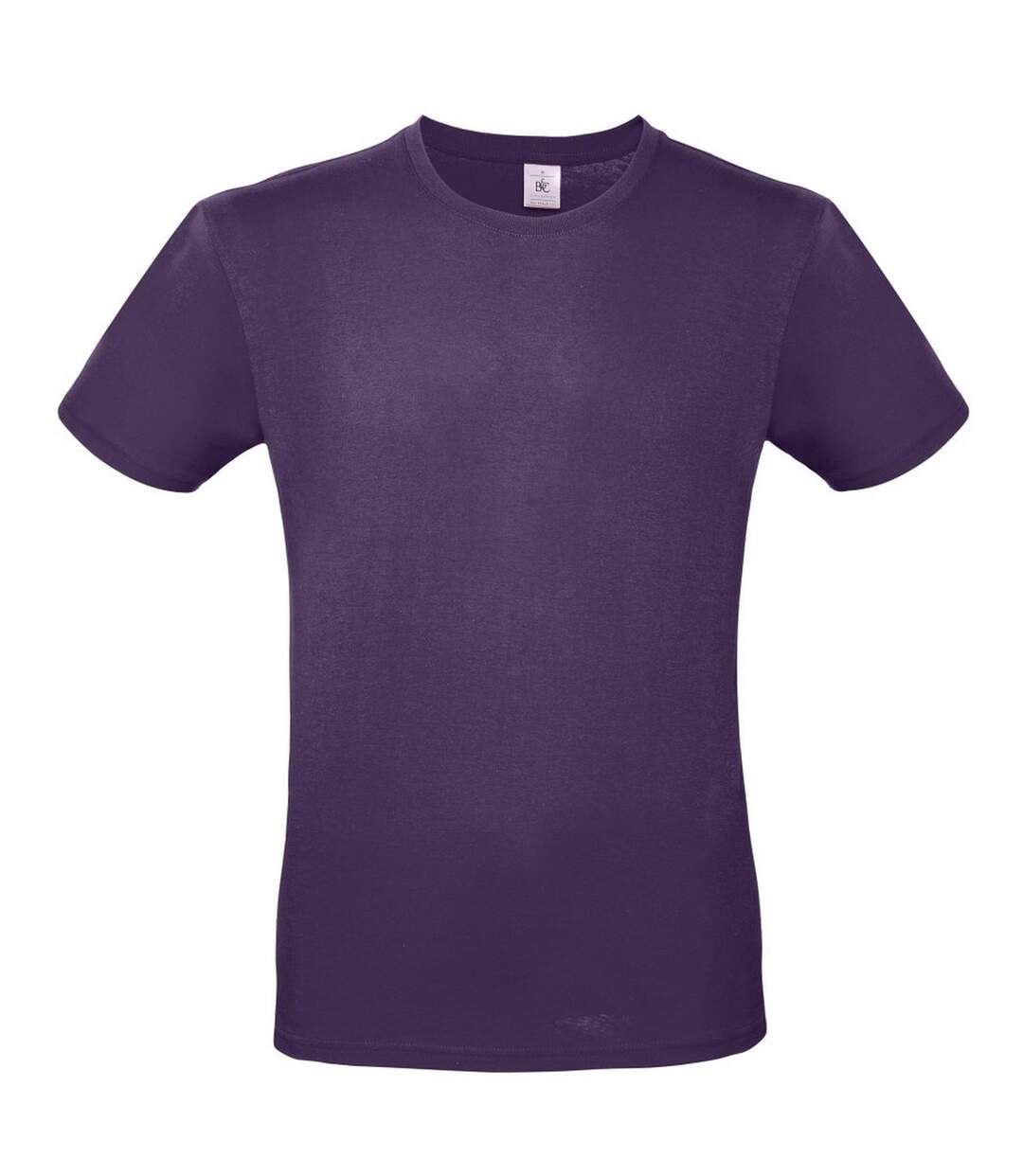 Tee-shirt B&c Mens #e150 Violet Foncé B And C-1