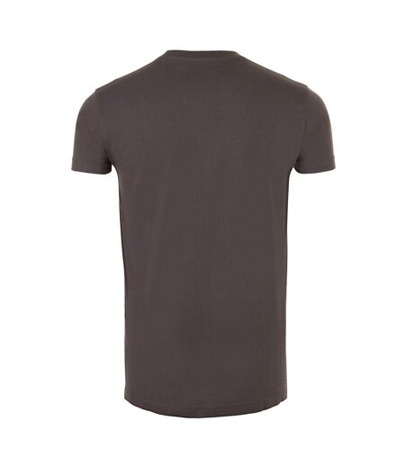 SOLS Mens Imperial Slim Fit Short Sleeve T-Shirt (Dark Gray)