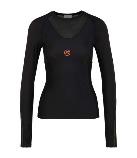 Womens/ladies Series-5 Long-sleeved Top Black Skins