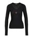 Womens/ladies Series-5 Long-sleeved Top Black Skins-2