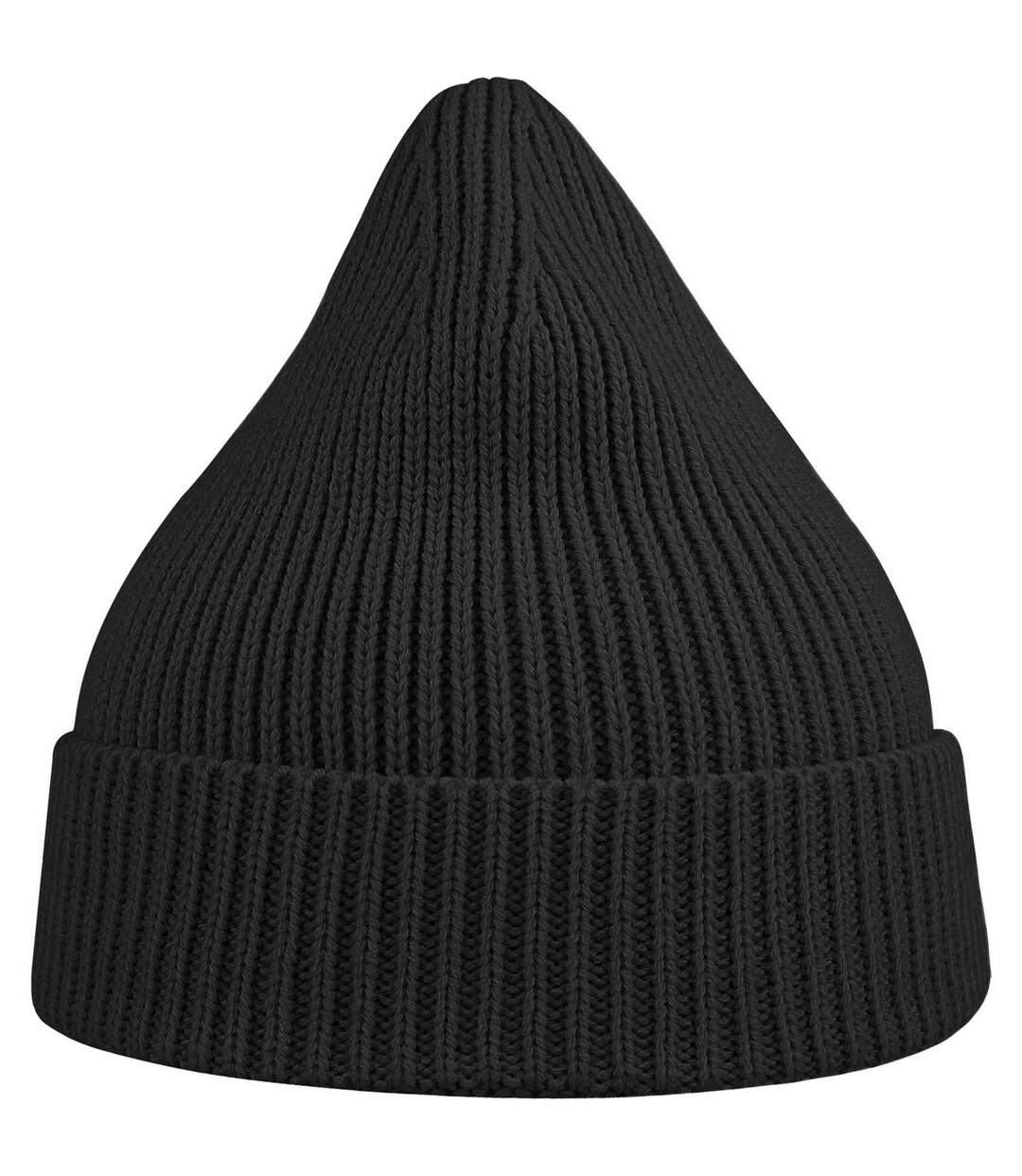 Unisex adult andy recycled polyester beanie black Atlantis-2