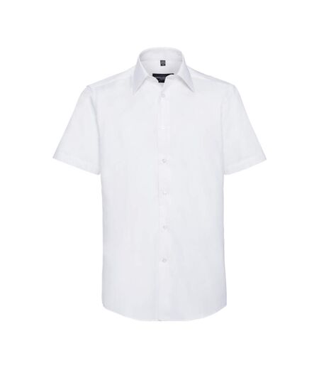 Chemise Manches Courtes Homme Blanc Russell Collection