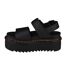 Womens/ladies Voss Quad Leather Sandals Black Dr Martens-2