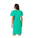 Womens/ladies belt flute midi dress green Principles-2