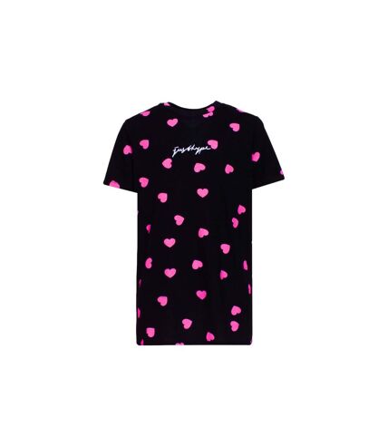 Hype - T-shirt SCATTER HEART - Femme (Noir / Rose) - UTHY9318