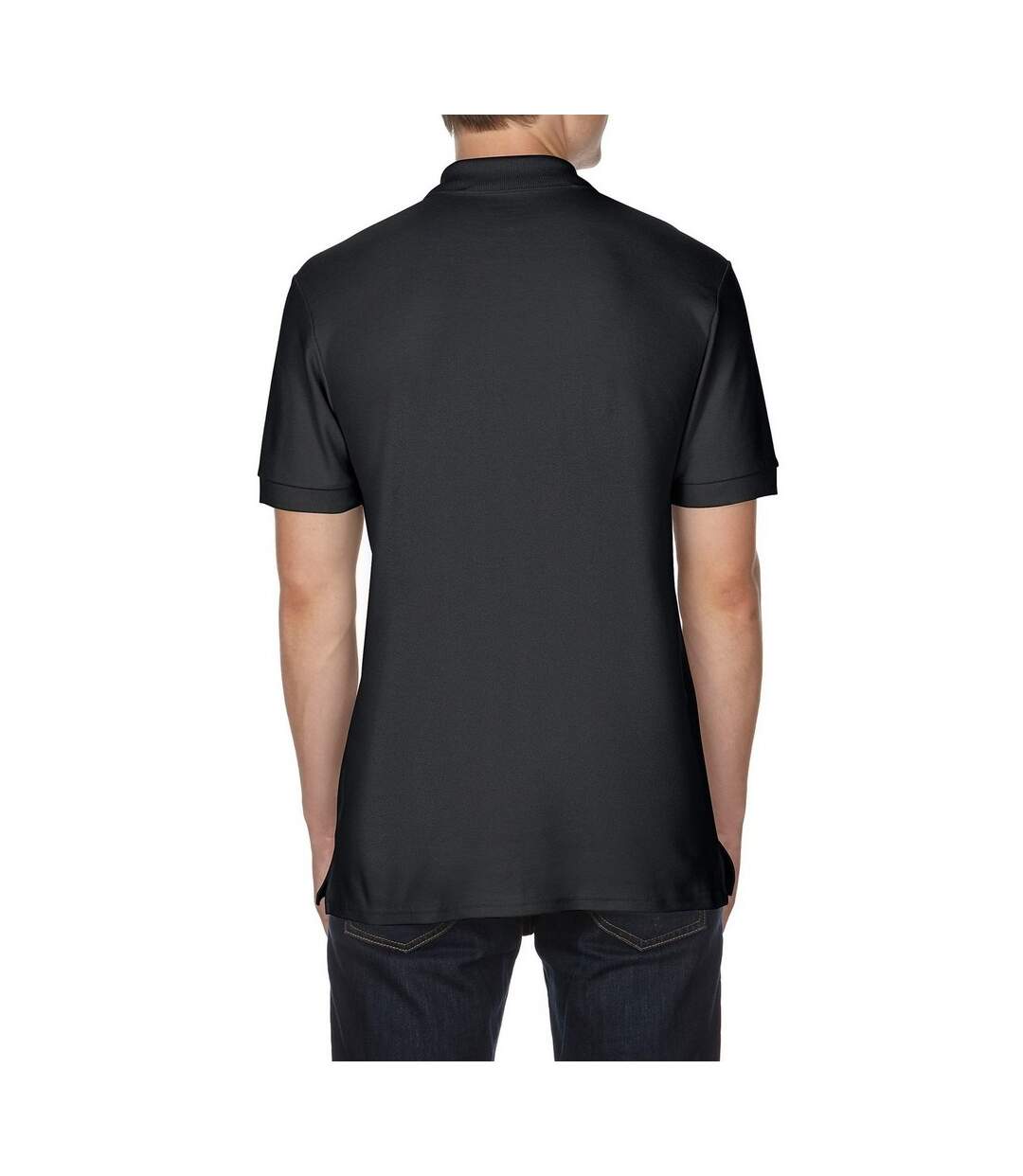 Polo de sport homme noir Gildan