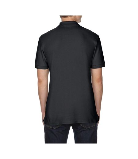 Gildan Mens Premium Cotton Sport Double Pique Polo Shirt (Black) - UTBC3194