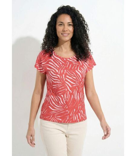 T-shirt col rond manches courtes imprimé