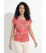 T-shirt col rond manches courtes imprimé-1