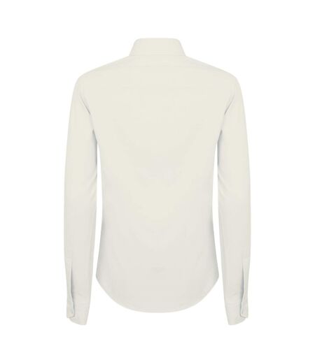 Henbury Womens/Ladies Wicking Anti-bacterial Long Sleeve Work Shirt (White) - UTRW2697