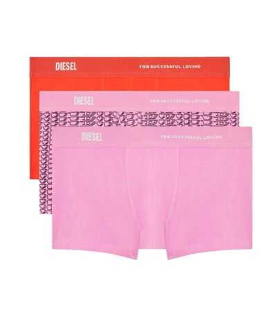 x3 Boxers Rose/Rouge Homme Diesel Timers - S