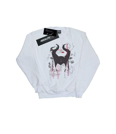 Disney Sweat Femme/Les femmes Maleficent Mistress Of Evil Growing Wild Horns Collage (Blanc) - UTBI26463