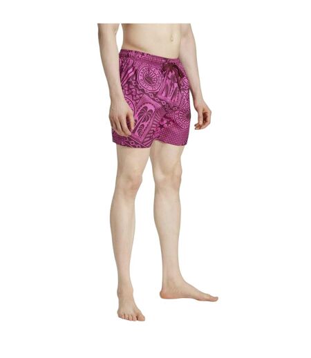 Short De Bain Farm Rio Homme Rouge Fuchsia Adidas