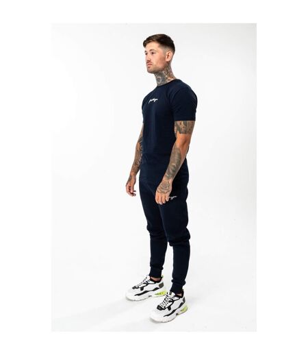 Mens scribble logo jogging bottoms navy Hype