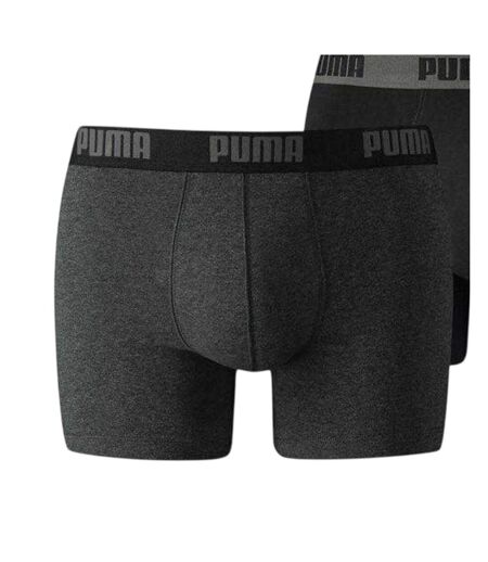 Lot De 2  Boxers Homme Noir Anthracite Puma