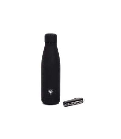 Bouteille Isotherme & Couteau Coffret 26cm Noir