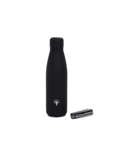 Bouteille Isotherme & Couteau Coffret 26cm Noir