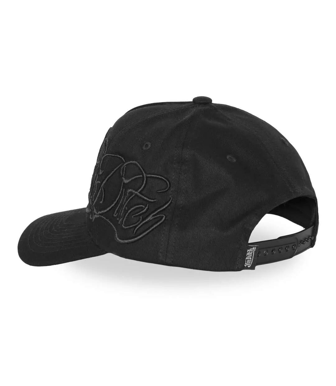 Casquette trucker avec broderie 3D côté Chi Black Vondutch-5