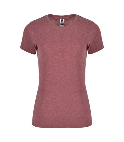 T-shirt fox femme pourpre foncé Roly