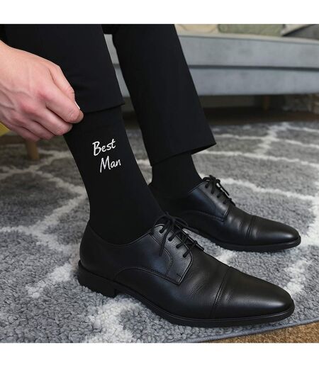 6 Pairs Mens Wedding Socks in Black and Navy with a Giftbox
