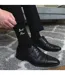 6 Pairs Mens Wedding Socks in Black and Navy with a Giftbox-4