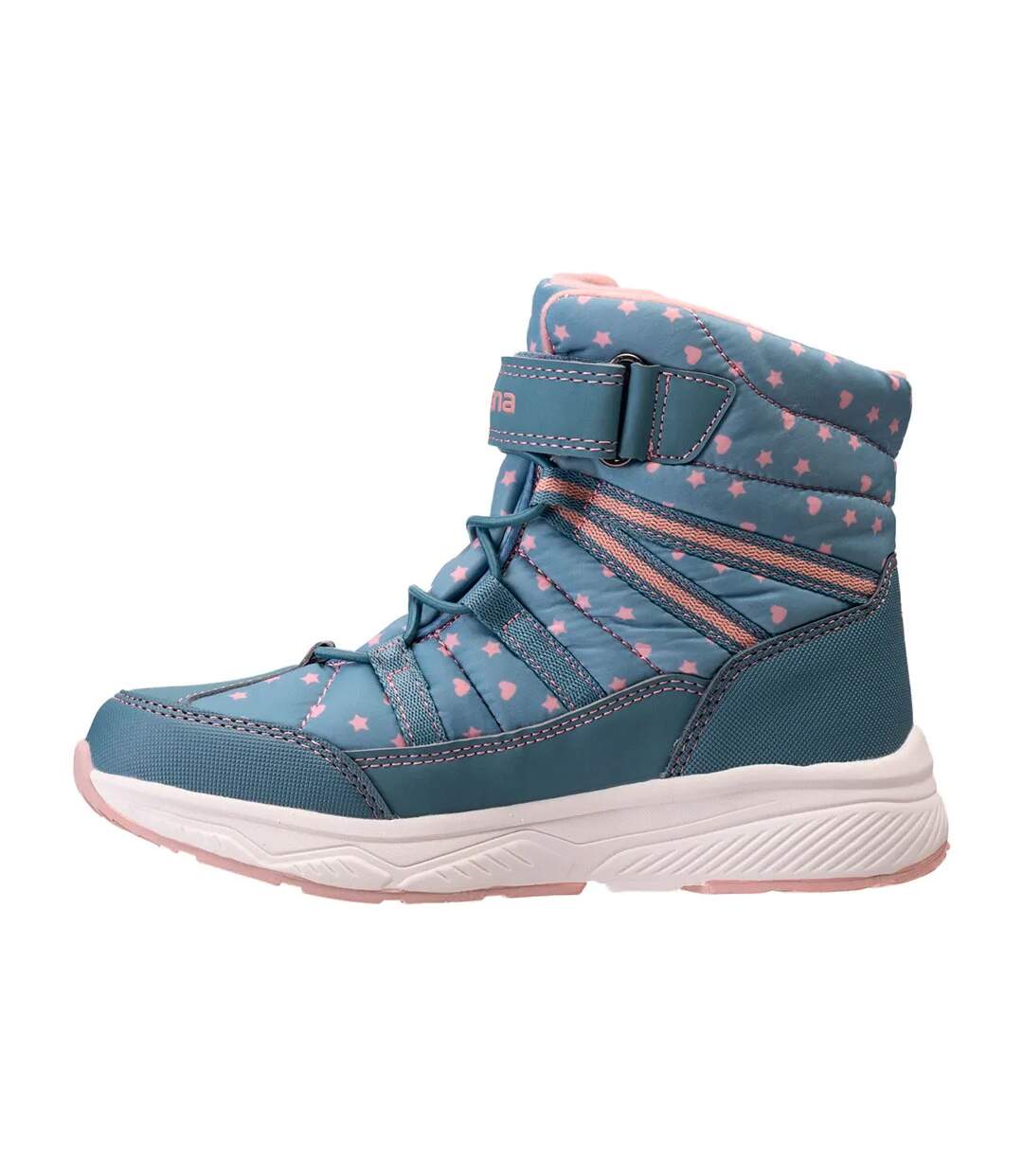 Bottines Lomer Enfant Turquoise Vif Rose Clair Iguana-2