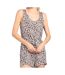 Combishort Blanche/Marron Femme Pieces Neora - M