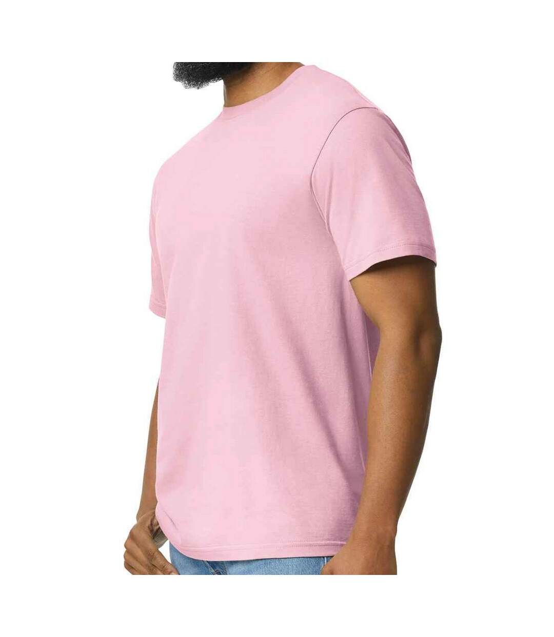 T-shirt Adulte Rose Clair Gildan-3