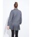 Veste zippée chinée foncée-2