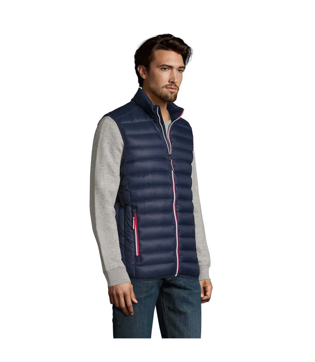 Veste Sans Manches Victorie Homme Bleu Marine Français SOLS-3