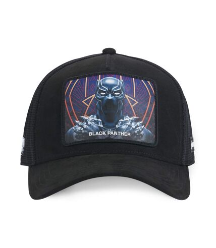 Casquette homme trucker en suedine finitions premium Marvel Panther Capslab