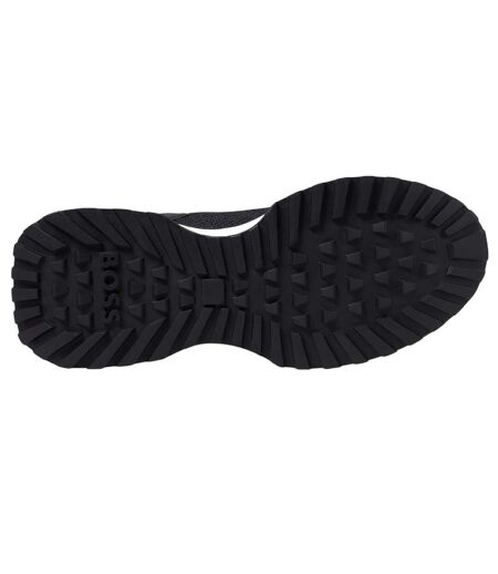 Baskets Motif/style Réfléchissant Jonah Homme Bleu Foncé Boss