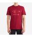Mens Stacked Logo T-shirt Tibetan Red Umbro-1