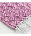 Tapis Tissé à Franges Pithaya 50x80cm Rose-2