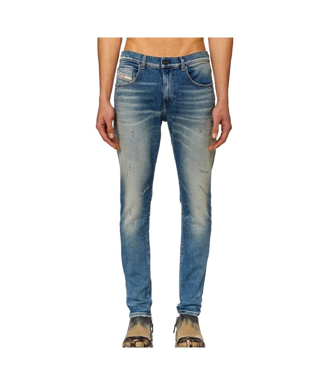 Jean Slim Fit Bleu Moyen Homme Diesel2019 - 28-1