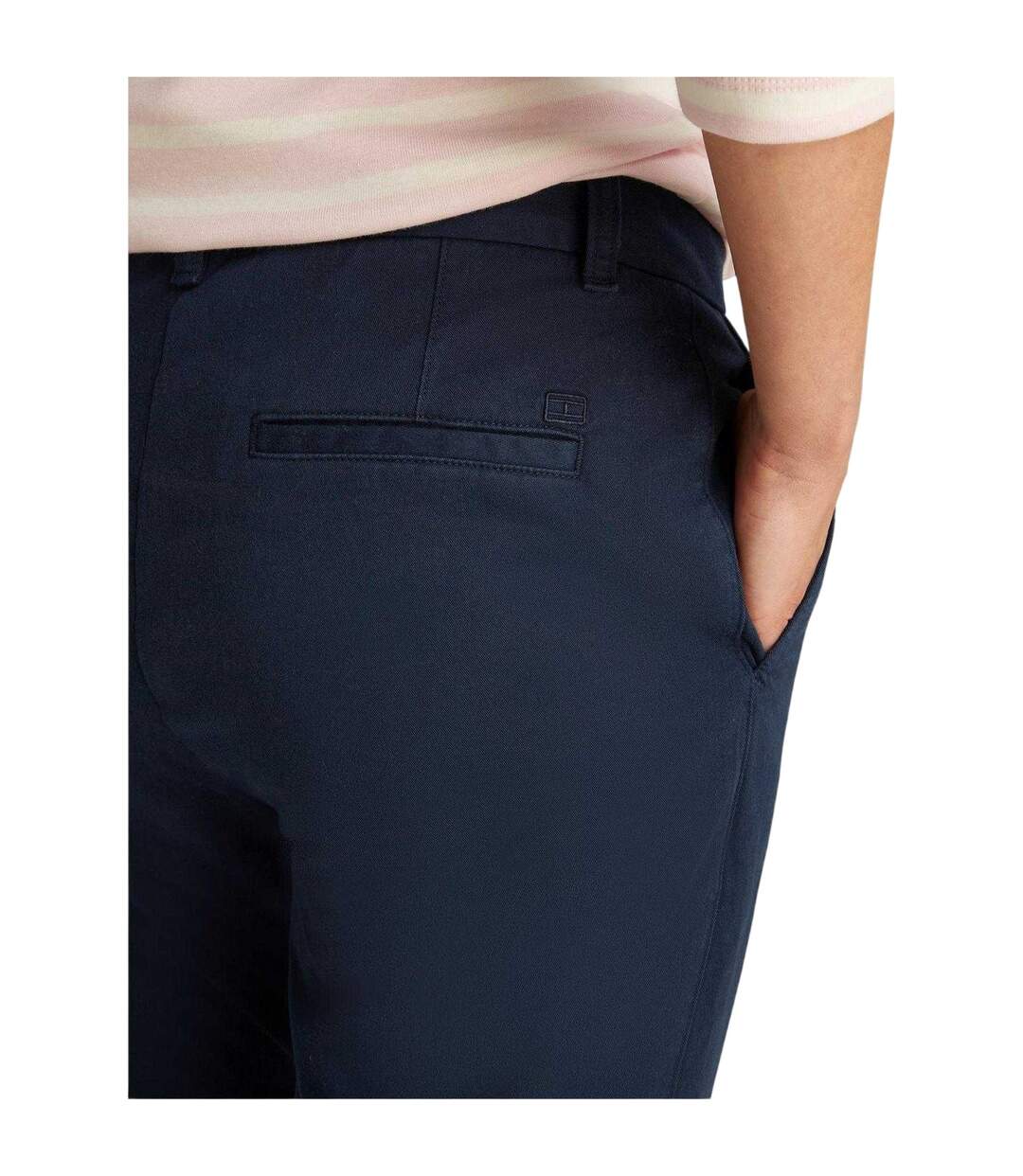 Womens/ladies Gmd Stretch Slim Chinos Navy Tommy Hilfiger-4
