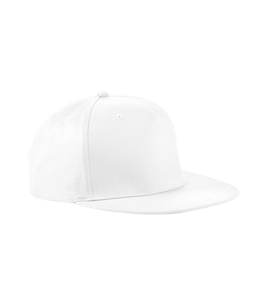 Casquette ajustable rapper blanc Beechfield-1