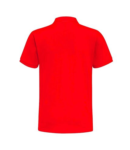 Asquith & Fox Mens Classic Fit Contrast Polo Shirt (Red/ Navy)