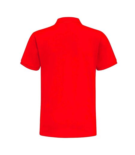 Asquith & Fox Mens Classic Fit Contrast Polo Shirt (Red/ Navy)
