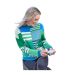 Womens/ladies Hotchpotch Jumper Green WoolOvers-1