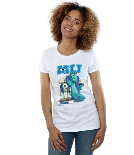 Disney - T-shirt MONSTERS UNIVERSITY POSTER - Femme (Blanc) - UTBI15403