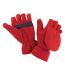 Moufles À Capuche Et Paumes Antidérapantes Adulte Unisexe Rouge Result-2